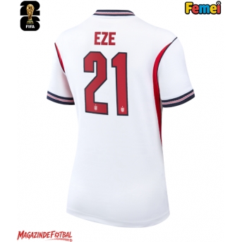 Anglia Eberechi Eze #21 Echipament de Fotbal Replică Mondial 2026 Femei Acasa